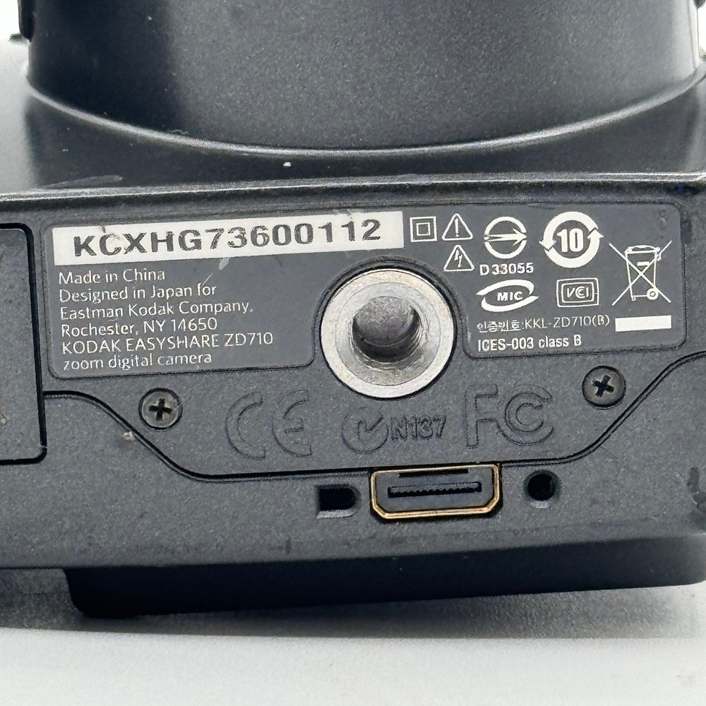 Kodak EasyShare ZD710 Digital Camera 7.1MP 10x Optical Zoom Black Schneider Lens - Picture 7 of 10